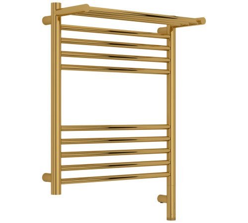 Полотенцесушитель электрический Сунержа Богема 3.1 с 1 полкой 500x600 мм правый золото глянец 03-6007-6050