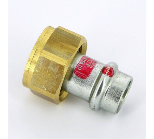 Муфта пресс Viega Prestabo с накидной гайкой 15х3/4 оцинкованная сталь 559182