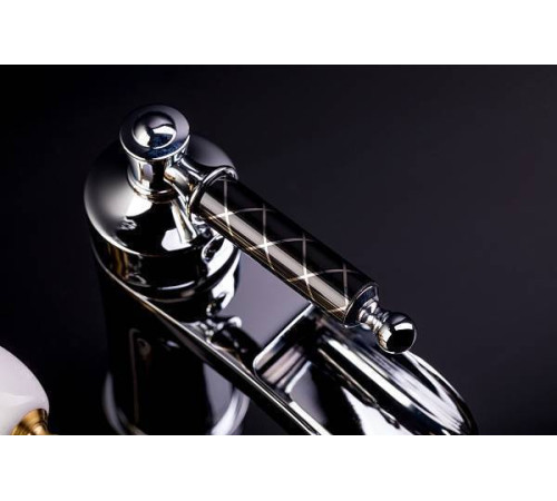 Смеситель для ванны Boheme Vogue Crystal однорычажный бронза матовая 203-CRST