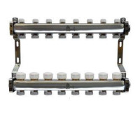 Коллекторный блок Gekon 1x3/4 EK 8 выходов с расходомерами GK 75108