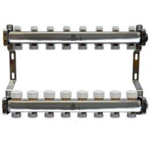 Коллекторный блок Gekon 1x3/4 EK 8 выходов с расходомерами GK 75108