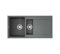 Кухонная мойка OMOIKIRI Sakaime 100-2-GR Tetogranit 100x50 см leningrad grey 4993562
