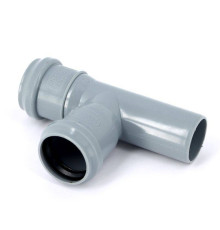 Тройник канализационный Sinikon Стандарт 32x32 мм 87° 508005.R