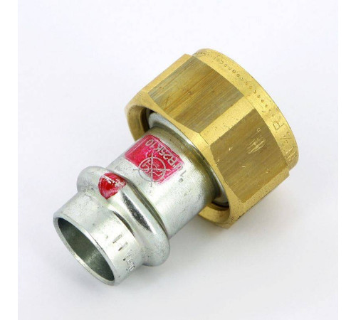 Муфта пресс Viega Prestabo с накидной гайкой 15х3/4 оцинкованная сталь 559182