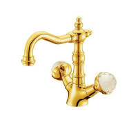Смеситель для раковины высокий Boheme Imperiale Presente золото глянцевое 332