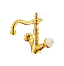 Смеситель для раковины высокий Boheme Imperiale Presente золото глянцевое 332
