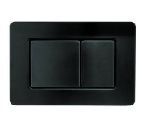 Кнопка смыва для инсталляции Boheme латунь 24х1.2х16.3 см черный матовый 650-B