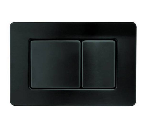 Кнопка смыва для инсталляции Boheme латунь 24х1.2х16.3 см черный матовый 650-B