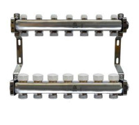 Коллекторный блок Gekon 1x3/4 EK 7 выходов с расходомерами GK 75107