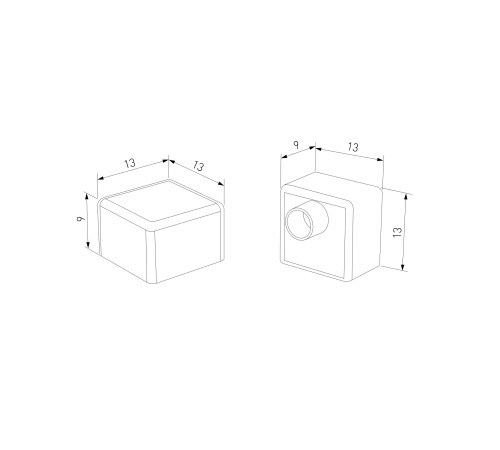 Заглушки для силиконового профиля для светодиодной ленты (2 шт.) ZLL-2-ALP027