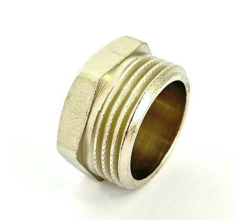 Заглушка латунная LD Pride 1 НР никелированная 67.505.25