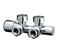 Узел нижнего подключения угловой FAR M24x19 - 3/4 BP серебристый FL 0262 C12