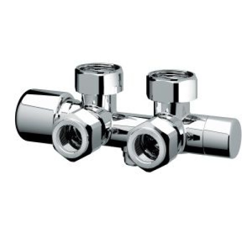 Узел нижнего подключения угловой FAR M24x19 - 3/4 BP серебристый FL 0262 C12