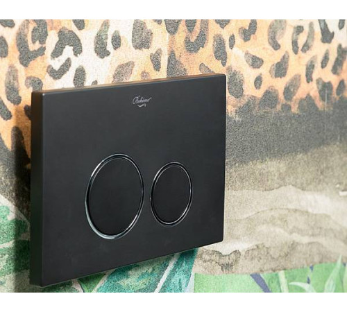 Кнопка смыва Boheme NeoArt пластик 24х1.5х16 см черный 662