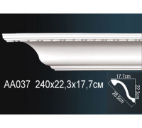 Карниз потолочный Perfect AA037 полиуретановый с рисунком AA037