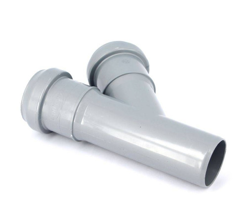 Тройник канализационный Sinikon Стандарт 40x40 мм 45° 508007.R