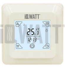 Терморегулятор программируемый IQWATT IQ THERMOSTAT TS сенсорный слоновая кость 403