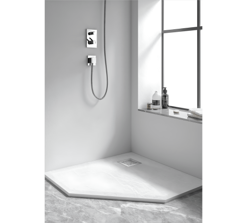 Душевой поддон трапеция RGW Stone Tray 900x900 мм белый 14155099-01-11