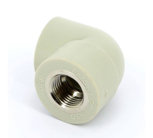 Угольник 90° полипропиленовый FV-Plast 25 мм x 1/2 ВР 218026