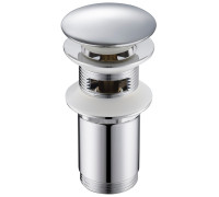 Донный клапан для раковины Timo с переливом PushOpen хром 8011/00
