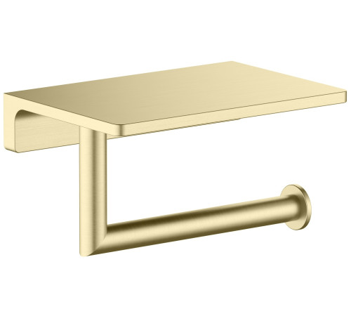 Держатель туалетной бумаги с полкой Timo Saona 147х100 мм золото матовое 13043/17