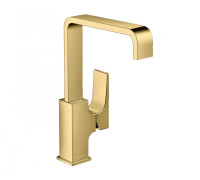 Смеситель для раковины Hansgrohe Metropol 230 Push-Open золото 32511990