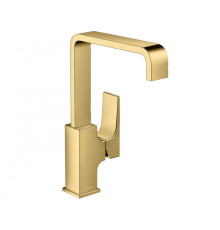 Смеситель для раковины Hansgrohe Metropol 230 Push-Open золото 32511990