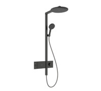 Душевая система Hansgrohe Raindance Alive S с термостатом Ø300 мм шлифованный черный хром 24582340