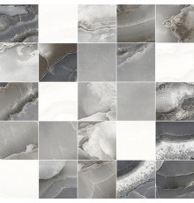 Декор мозаичный Laparet Mania серый 25х25 см MM34102