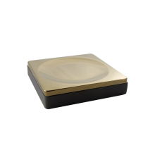 Мыльница Boheme 10960-B-G настольная квадратная черный/золото 10960-B-G