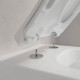 Унитаз подвесной Villeroy & Boch Venticello безободковый с сиденьем SlimSeat микролифт CeramicPlus 4611RSR1
