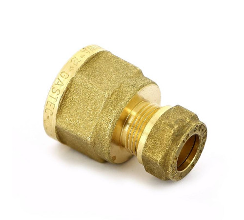 Муфта обжимная Tiemme 1100 10 мм х 1/2 ВР латунная 1000031