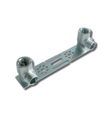 Комплект водорозеток на планке Tiemme 1/2 под евроконус 2 шт 1640006