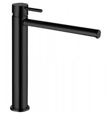 Смеситель для раковины BOSSINI OKI однорычажный высокий с донным клапаном черный матовый Z005303.073