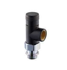 Клапан запорный осевой SR Rubinetterie Tondera 1/2 черный матовый 0671-1500VC0S