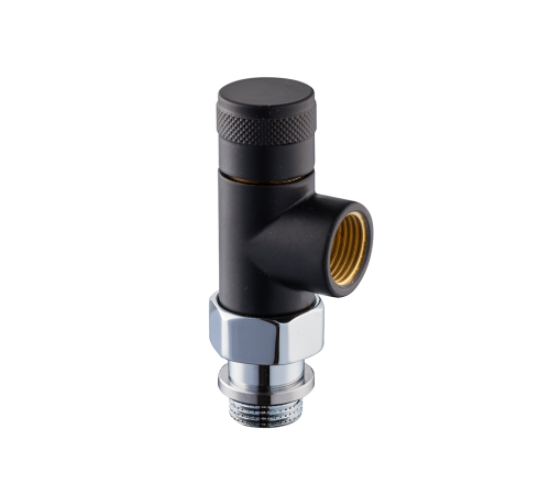 Клапан запорный осевой SR Rubinetterie Tondera 1/2 черный матовый 0671-1500VC0S