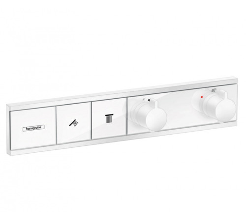 Термостат Hansgrohe RainSelect для 2 потребителей внешняя часть Matt White 15380700