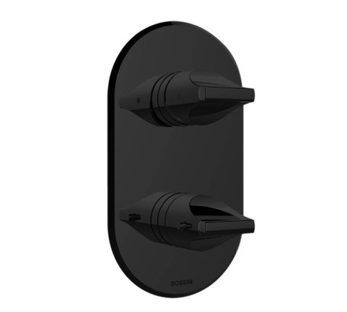 Смеситель для душа термостатический Bossini Apice встраиваемый черный матовый Z00500.073