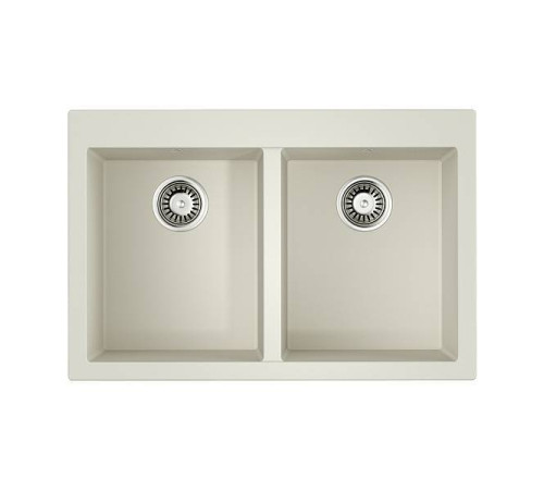 Кухонная мойка Omoikiri Bosen 80-2-WH Tetogranit 80x53 см белый 4993839