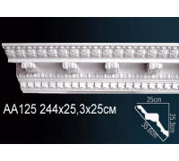 Карниз потолочный Perfect AA125 полиуретановый с рисунком AA125