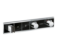 Термостат hansgrohe RainSelect скрытого монтажа для 2 потребителей черный/хром 15355600