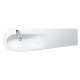 Раковина Laufen Il Bagno Alessi One 160х50х16.5 см 1 отверстие LLC белый 8.1497.1.400.104.1