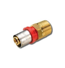 Муфта прессовая Tiemme с наружной резьбой 16x2.0 мм - 3/4 1650091