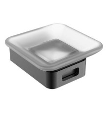 Мыльница подвесная Boheme Q квадратная оружейная сталь 10943-GM