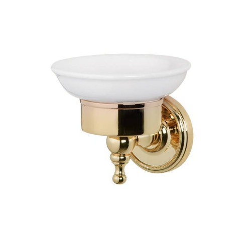 Мыльница подвесная Tiffani World Bristol 106 керамическая золото TWBR106oro