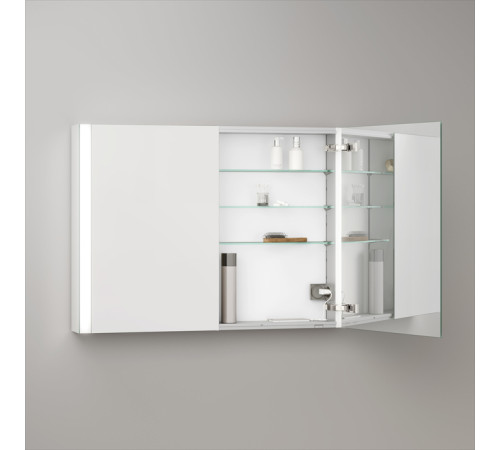 Зеркальный шкаф Keuco Somaris 100x71x12.8 см 2-дверный IP 44 14503002100
