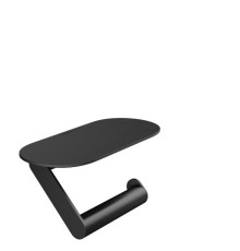 Держатель для туалетной бумаги Hansgrohe WallStoris с полкой матовый черный 27928670