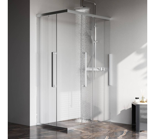 Душевое ограждение AM.PM Func 120x80 см профиль хром стекло прозрачное W84G-403-12080-MT