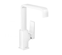 Смеситель для раковины Hansgrohe Metropol 230 Push-Open белый матовый 32511700