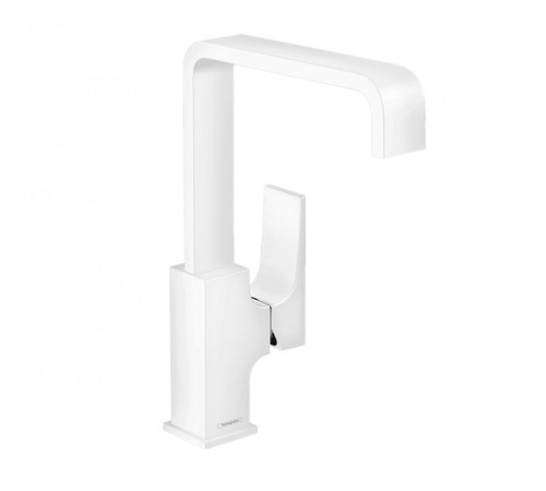 Смеситель для раковины Hansgrohe Metropol 230 Push-Open белый матовый 32511700